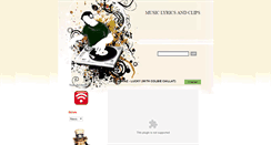 Desktop Screenshot of musiclyricsandclips.blogspot.com