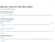 Tablet Screenshot of becauseisaidsomomknowsbest.blogspot.com