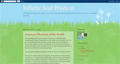Desktop Screenshot of infinitesoulwisdom.blogspot.com