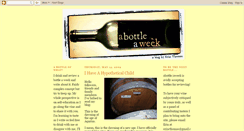 Desktop Screenshot of abottleaweek.blogspot.com
