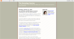 Desktop Screenshot of genealogy-journey.blogspot.com