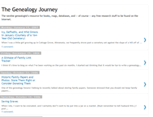 Tablet Screenshot of genealogy-journey.blogspot.com