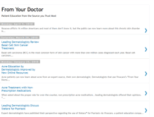 Tablet Screenshot of fromyourdoctor.blogspot.com