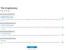 Tablet Screenshot of crap-factory.blogspot.com