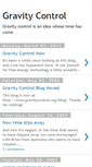 Mobile Screenshot of gravity-control.blogspot.com