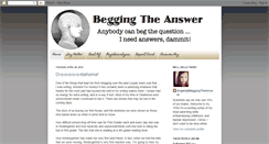 Desktop Screenshot of beggingtheanswer.blogspot.com