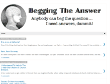 Tablet Screenshot of beggingtheanswer.blogspot.com