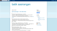 Desktop Screenshot of batiksasi-rangan.blogspot.com