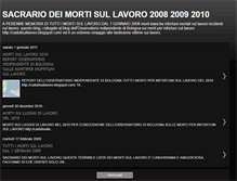 Tablet Screenshot of mortisullavoro.blogspot.com