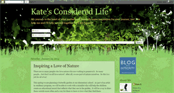 Desktop Screenshot of katesconsideredlife.blogspot.com