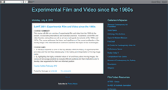 Desktop Screenshot of experimentalfilmandvideo.blogspot.com