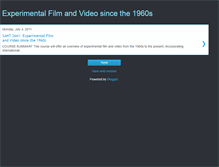 Tablet Screenshot of experimentalfilmandvideo.blogspot.com