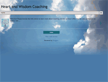 Tablet Screenshot of heartandwisdomcoaching.blogspot.com