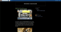 Desktop Screenshot of neededmassage.blogspot.com