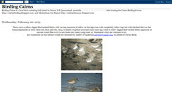 Desktop Screenshot of birdingcairns.blogspot.com