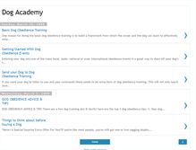 Tablet Screenshot of dog-academy.blogspot.com