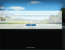 Tablet Screenshot of liviningermany.blogspot.com