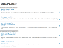 Tablet Screenshot of kessiainsurance.blogspot.com