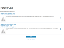 Tablet Screenshot of natalie-cole-pictures.blogspot.com