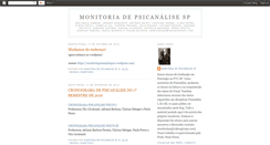 Desktop Screenshot of monitoriapsicanalisesp.blogspot.com