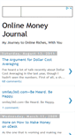 Mobile Screenshot of onlinemoneyjournal.blogspot.com