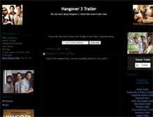 Tablet Screenshot of hangover-3-trailer.blogspot.com