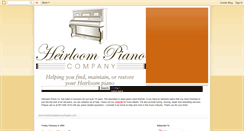 Desktop Screenshot of heirloompianos.blogspot.com