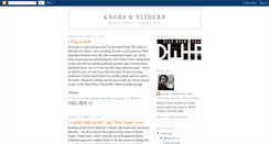 Desktop Screenshot of knobsandsliders.blogspot.com