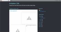 Desktop Screenshot of imitates-life.blogspot.com