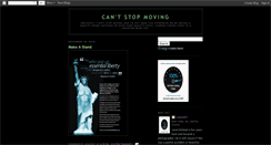 Desktop Screenshot of cantstopmoving.blogspot.com