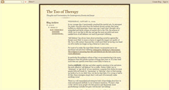 Desktop Screenshot of jim-taooftherapy.blogspot.com