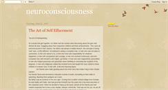 Desktop Screenshot of neuroconsciousness.blogspot.com