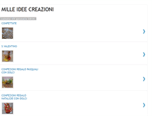 Tablet Screenshot of milleideecreazioni.blogspot.com