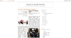 Desktop Screenshot of isaacsfilmpicks.blogspot.com