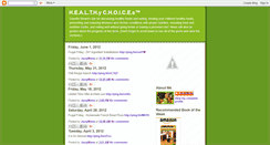 Desktop Screenshot of healthychoices-jme.blogspot.com