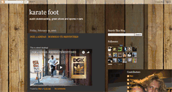 Desktop Screenshot of karatefoot.blogspot.com