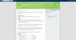 Desktop Screenshot of creeperbot.blogspot.com