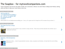 Tablet Screenshot of mytravelcompanions.blogspot.com