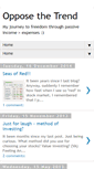 Mobile Screenshot of opposethetrend.blogspot.com
