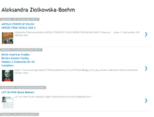 Tablet Screenshot of aleksandraziolkowskaboehm.blogspot.com