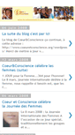Mobile Screenshot of coeuretconscience.blogspot.com