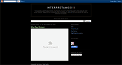 Desktop Screenshot of interpretamos.blogspot.com