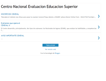 Tablet Screenshot of ceneval-examen.blogspot.com