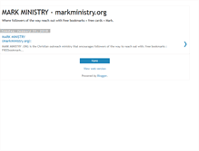 Tablet Screenshot of markministry.blogspot.com