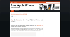 Desktop Screenshot of getfreeappleiphone.blogspot.com