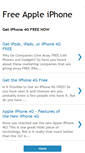Mobile Screenshot of getfreeappleiphone.blogspot.com