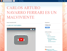 Tablet Screenshot of carlosnavarroelmalviviente.blogspot.com