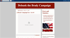 Desktop Screenshot of debunkthebradycampaign.blogspot.com