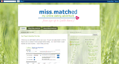 Desktop Screenshot of missmatched23.blogspot.com