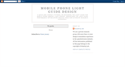 Desktop Screenshot of mobilephonelightguide.blogspot.com
